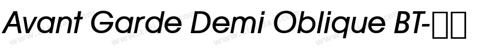 Avant Garde Demi Oblique BT字体转换